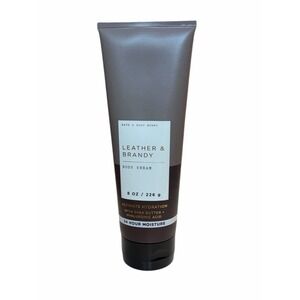 Bath & Body  Works LEATHER & BRANDY  Body Cream for MEN  8 oz.